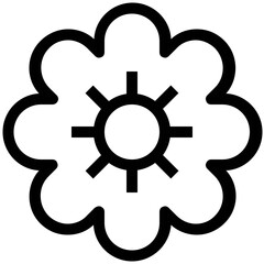 Obraz premium Flowers and Floral Vector Line Icons