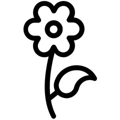 Pack of Flowers Line Icons
