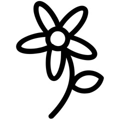 Obraz premium Pack of Flowers Line Icons 
