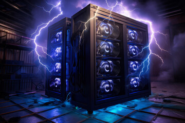 A super computer with AI lightning