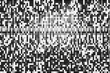 Fototapeta premium black and white gradient pixel pattern