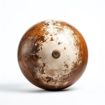 Bowling ball sport white background, AI generated image