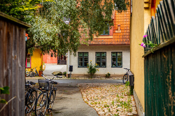 Medeltidsinspirerade området Jakriborg i Hjärup