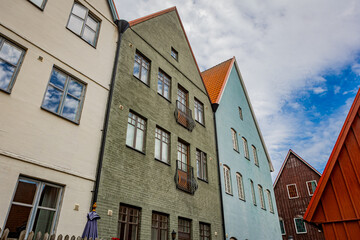 Fototapeta premium Medieval and Hansa inspired living area Jakriborg in Hjarup, Sweden