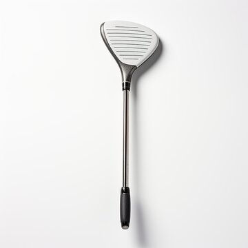 Golf stick on white background, AI generated image