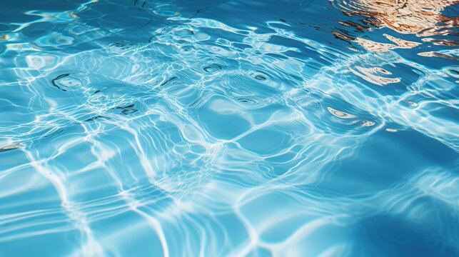 Blue swimming Pool water, AI generated image