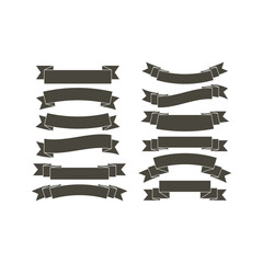 vector monocromatic ribbons design