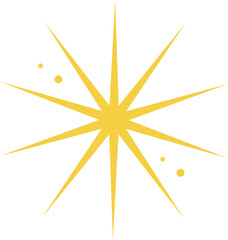 Yellow Sparkle Star