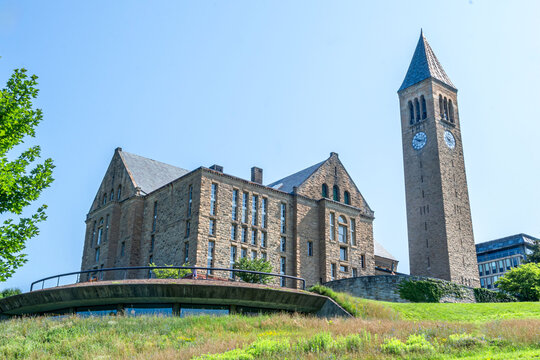 Uris Library and McGraw Tower of Cornell University