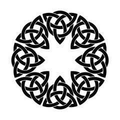 Scandinavian viking symbols circle