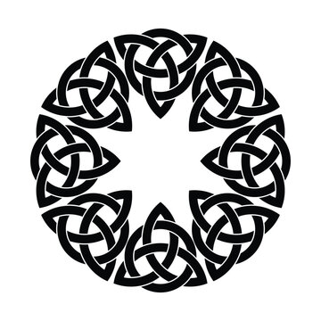 Scandinavian viking symbols circle