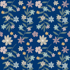 Flower Leaf Garden Textile Pattern Design Artwork 