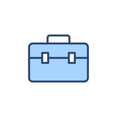 Briefcase icon vector. suitcase sign and symbol. luggage symbol.