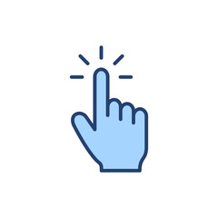 Hand cursor icon vector. cursor sign and symbol. hand cursor icon clik