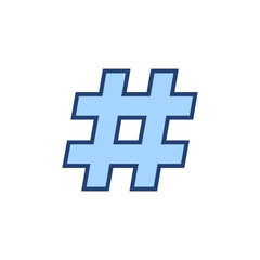 Hashtag icon vector. hashtag sign and symbol