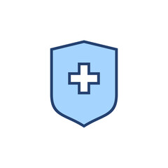 Health insurance icon vector. Insurance health document sign and symbol