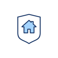 house insurance icon vector. house protection sign and symbol