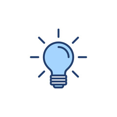 Lamp icon vector. Light bulb sign and symbol. idea symbol.