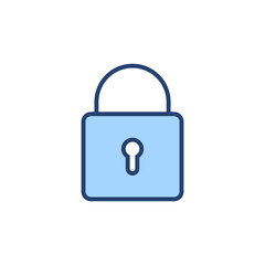 Lock icon vector. Padlock sign and symbol. Encryption icon. Security symbol