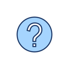 Question icon vector. question mark sign and symbol
