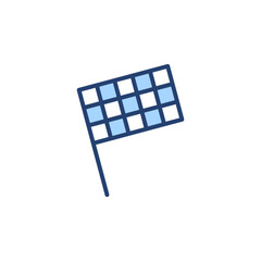 Racing flag icon vector. race flag sign and symbol.Checkered racing flag icon