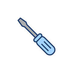 Screwdriver icon vector.tools sign and symbol
