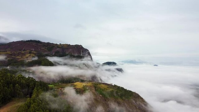 Flying towards Cruzeiro do Forno Grande, Espirito Santo, Brazil