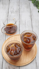 氷の入ったアイスコーヒー