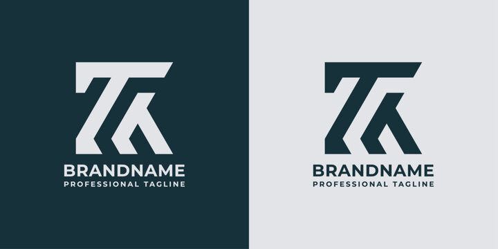 The TK Logo monogram is suitable for any business associated with the letters T and K