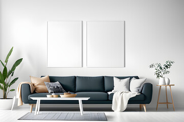 modern living room with sofa