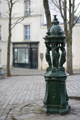 Fototapeta na wymiar Wallace, Paris fountain,public water supply, water fountains,