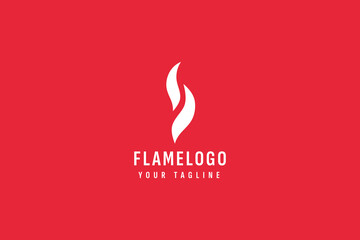flame logo vector icon illustration