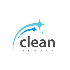 Wash, laundry, cleaning company abstract business logo. Sparkle star, Housekeeping, shine, cleaner icon.