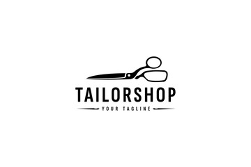 tailor logo vector icon illustration