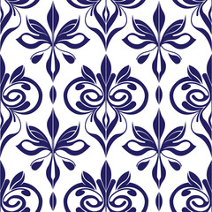 Ceramic tile pattern vector.