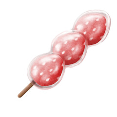 red and white lollipop