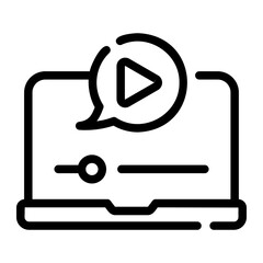 video tutorial Line Icon