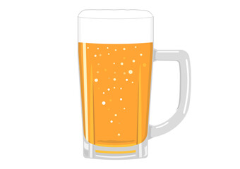 ビールジョッキに注いだ生ビール