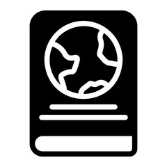 ecology book glyph icon