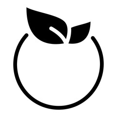 green energy glyph icon