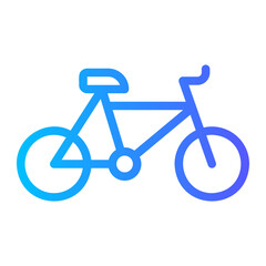 bicycle gradient icon