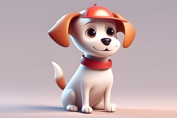 Cute little dog character
Generative AI
