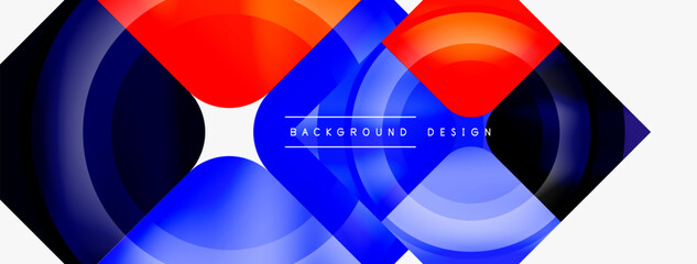 Fototapeta premium Circle abstract background. Wallpaper, banner, background, landing page, wall art, invitation, print, poster