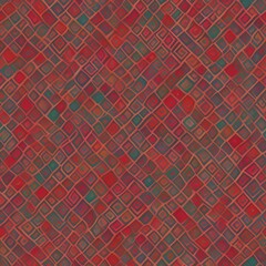 Abstract seamless  vintage tribal fabric colorful pattern background generative ai illustration art