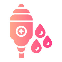blood bag Gradient icon