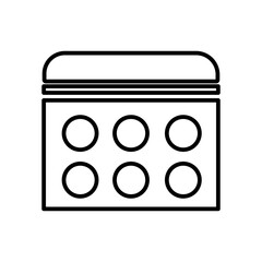 Big Makeup Box line icon