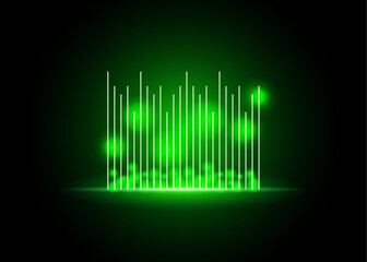 Light Green vector texture with colored lines. Glitter abstract illustration with colored sticks. Pattern for your busines websites.