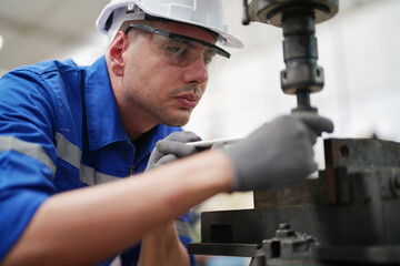 Heavy duty lathe for detailed work. A lathe that is used for heavy duty metal work.