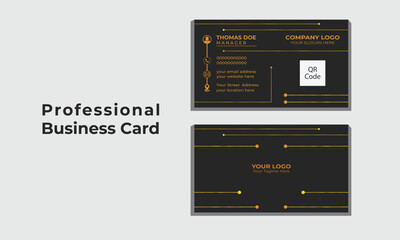 Modern Business Card - Creative and Clean Business Card Template. Luxury business card design template.