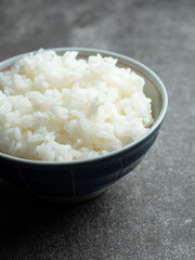 well-cooked rice in a bowl